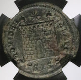 328 NGC Ch VF Constantine I Nummus AE3 Roman Empire Campgate Siscia (25082301C)