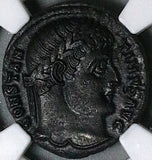 326 NGC XF Constantine I Nummus AE3 Roman Empire Campgate Antioch (25060301C)