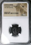 326 NGC XF Constantine I Nummus AE3 Roman Empire Campgate Antioch (25060301C)