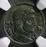 321 NGC Ch VF Constantine I Nummus AE3 Roman Empire VOT XX Siscia (25061102C)