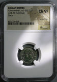 321 NGC Ch VF Constantine I Nummus AE3 Roman Empire VOT XX Siscia (25061102C)