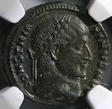 320 NGC Ch XF Constantine I Nummus AE3 Roman Empire VOT XX Thessalonica (25061101C)