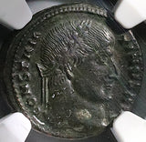 320 NGC Ch XF Constantine I Nummus AE3 Roman Empire VOT XX Thessalonica (25061101C)