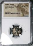 319 NGC Ch XF Constantine I Great Nummus AE3 Roman Empire Victories Altar Sisca Mint (25040501C)