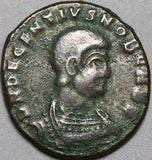 350 Decentius Centenionalis Roman Empire Victory Lugdunum Lyon Mint XF (24121603R)