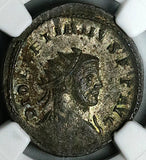 294 NGC XF Diocletian Roman Empire Aurelianianus Pax Silvering Lugdunum Mint (25052101C)