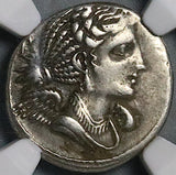 82 BC NGC Ch VF Flaccus Roman Republic Denarius Winged Victory Legionary Eagle (25081401C)
