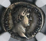121 NGC VF Hadrian Roman Empire Denarius Germania Germany Travel Series (24083102D)