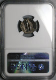 121 NGC VF Hadrian Roman Empire Denarius Germania Germany Travel Series (24083102D)