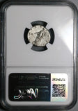 118 Hadrian NGC Ch VF Roman Empire Denarius Pax Superb Portrait (25080102C)