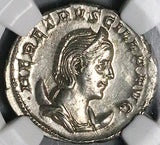 250 NGC AU Herennia Etruscilla Double Denarius Roman Empire Pudicitia (25042201D)