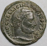 311 Licinius I Follis Roman Empire Jupiter Eagle Victory Nicomedia XF (25010201R)