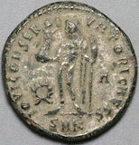 317 Licinius II AE3 Roman Empire Jupiter Mappa Scepter Cyzicus VF (25010302R)