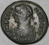 317 Licinius I AE3 Roman Empire Cyzicus Jupiter Mappa Scepter Silvered VF (24121507R)