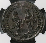 305 NGC XF Maximian Abdication Follis Roman Empire Providentia Trier Mint (25020101C)