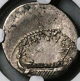 32 BC NGC Ch VF Marc Antony Denarius Legion XVIII Roman Imperatorial Galley Eagle (25042001D)