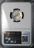 42 BC NGC Ch VF Octavian Roman Imperatorial Denarius Julius Caesar's Curule Chair (24082802C)