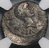 42 BC NGC VF Octavian Lepidus Roman Imperatorial 2nd Triumvirate Denarius (25042101C)