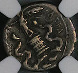 29 BC NGC Ch F Augustus Roman Empire Quinarius Recapture Asia Anthony Cleopatra (24071401D)