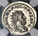247 NGC Ch AU Philip I Double Denarius Antoninianus Roman Empire Roma Victory 5/5 5/5 (25040601D)