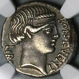 62 BC NGC Ch VF Scribonius Libo Roman Republic AR Denarius Puteal Scribonianum Coinage Hammer (25052202C)