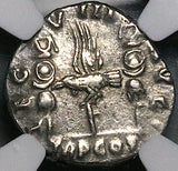 193 NGC Ch XF Septimius Severus Roman Empire Legionary Denarius Rare Legion VIII  (25062602C)