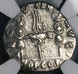 193 NGC Ch XF Septimius Severus Roman Empire Legionary Denarius Rare Legion VIII  (25062602C)