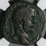 194 NGC VG Septimius Severus Sestertius Rare Hercules Bacchus Niger (23110801C)