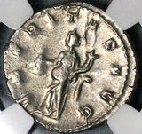 250 NGC AU Trajan Decius Double Denarius Roman Empire Uberitas Fertility Goddess (25031001C)