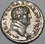 71 Titus Denarius Roman Empire Ch XF Caesar Ephesus Ceres Concordia Rare (24080701R)