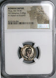 80 NCG XF Titus AR Denarius Roman Empire Tripod Dolphin Coliseum Pompeii Vesuvius (24100401C)