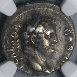 74 NGC VF Titus Denarius Roman Empire Caesar Rare Ephesus Mint Victory (24051701C)