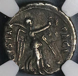 74 NGC VF Titus Denarius Roman Empire Caesar Rare Ephesus Mint Victory (24051701C)