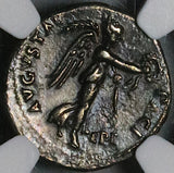 71 NGC XF Titus Denarius Roman Empire Caesar Rare Ephesus Mint Victory (24082003C)