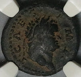 71 NGC VF Star Titus AE Semis Roman Empire Winged Caduceus Rome Mint (24122901C)