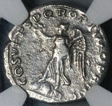 106 NGC Ch VF Trajan Roman Empire Denarius Victory Dacia Shields (25080501C)