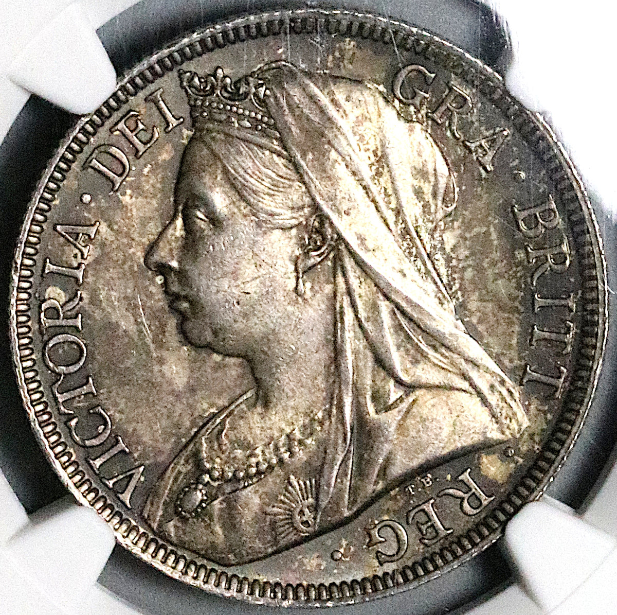 1894 NGC MS 63 Victoria 1/2 Crown Great Britain Sterling Silver