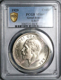 1929 PCGS MS 64 George V Crown Great Britain 5k Minted Silver Coin (24110603C)