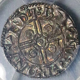 1024 PCGS MS 62 Cnut England 1 Penny London Mint Silver Coin S-1158 (25032601C)