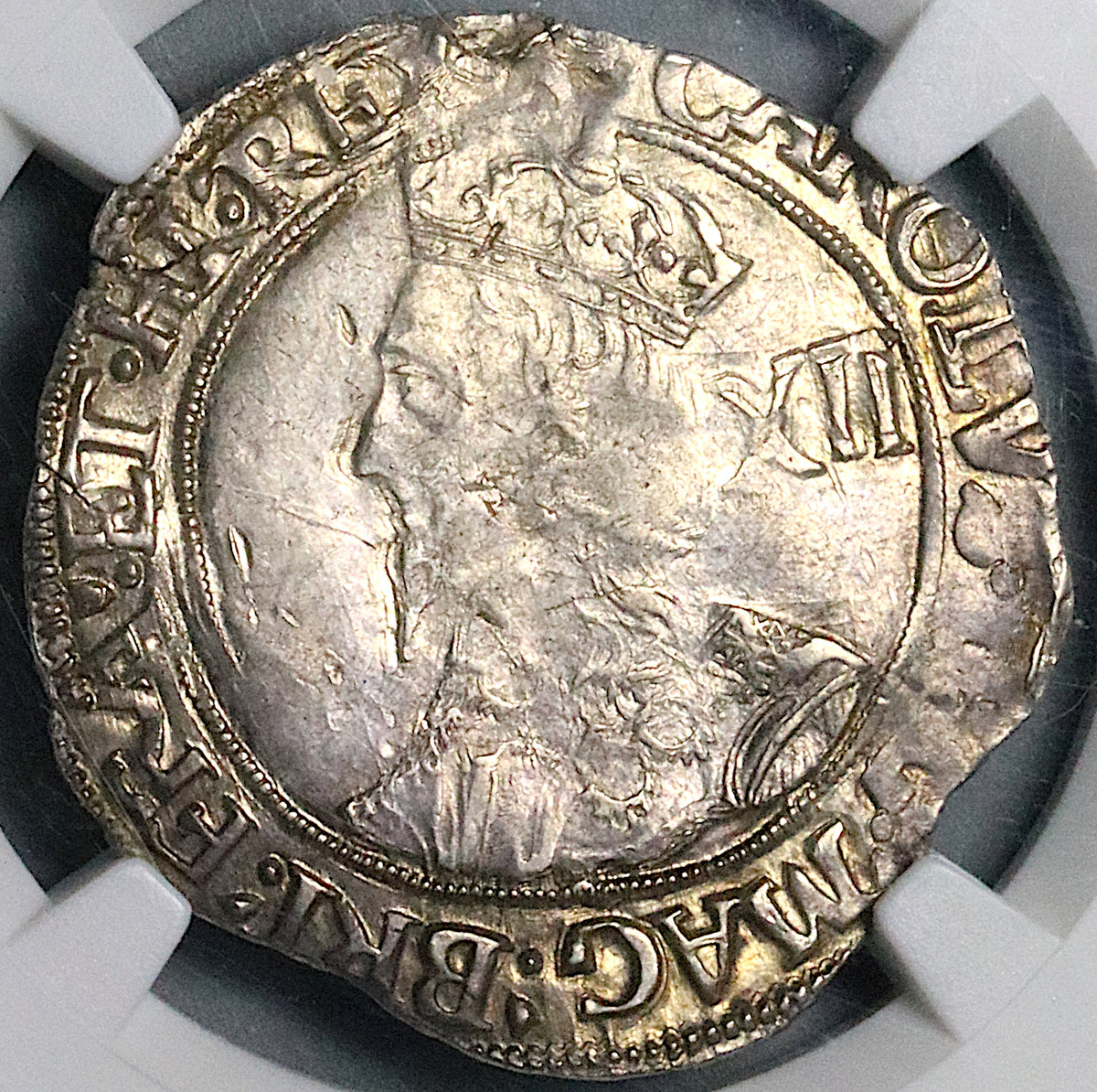 外国銀貨　イギリス 1946年　1シリング 　NGC MS62 1640 NGC MS 62 Charles I Shilling Great Britain England Hammered