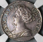 1711 NGC AU Anne 6 Pence Great Britain Post Union Sterling Silver Coin (23121402C)