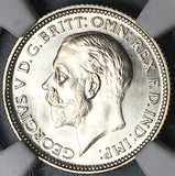 1927 NGC PF 67 George V 6 Pence Proof Great Britain Acorn Silver Coin (25051501C)