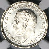 1927 NGC PF 67 George V 6 Pence Proof Great Britain Acorn Silver Coin (25051501C)