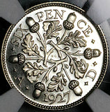 1927 NGC PF 67 George V 6 Pence Proof Great Britain Acorn Silver Coin (25051501C)