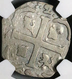 471 NGC VF Macuquina 2 Reales Venezuela Royalist Republican Rare Coin (24111002D)