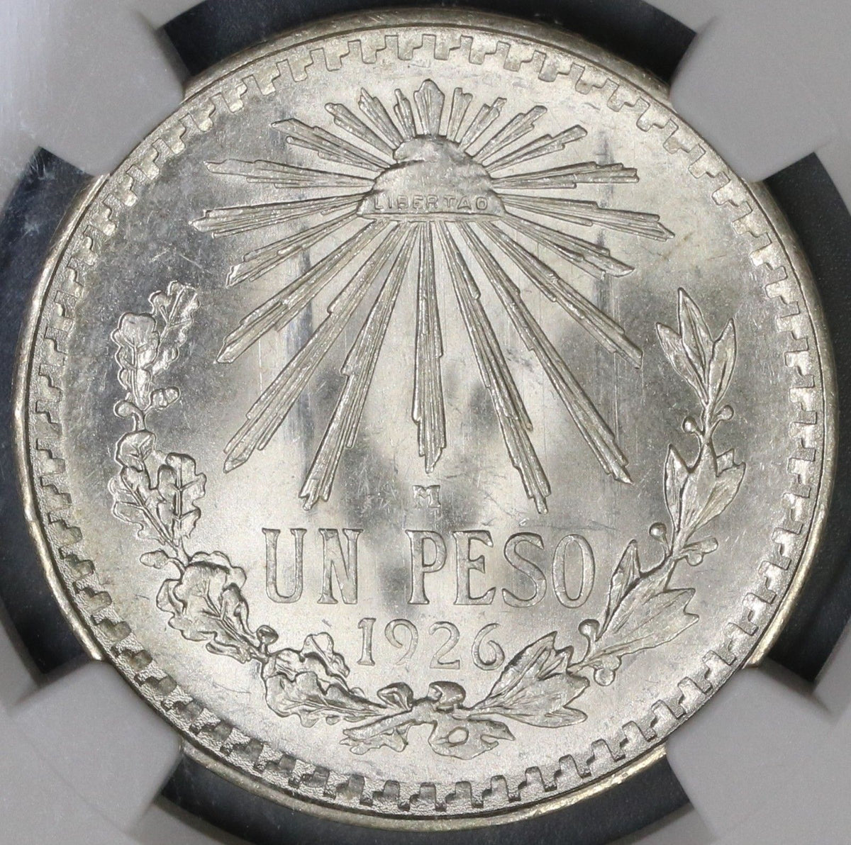1926 NGC MS 65 MEXICO Silver 1 Peso Mint State Coin (18091002CZ