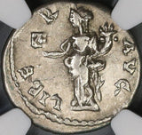 194 NGC Ch VF Septimius Severus Denarius Roman Empire Liberalitas Laodicea Mint (18030702C)