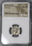 194 NGC Ch VF Septimius Severus Denarius Roman Empire Liberalitas Laodicea Mint (18030702C)