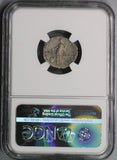 112 Trajan NGC Ch XF* Denarius Roman Empire Superb Style Providentia 5/5 4/5 (18092004CZ)