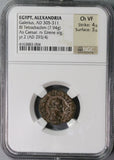 293 NGC Ch VF Galerius Egypt Alexandria Potin Tetradrachm Eirene R5 (21091302C)